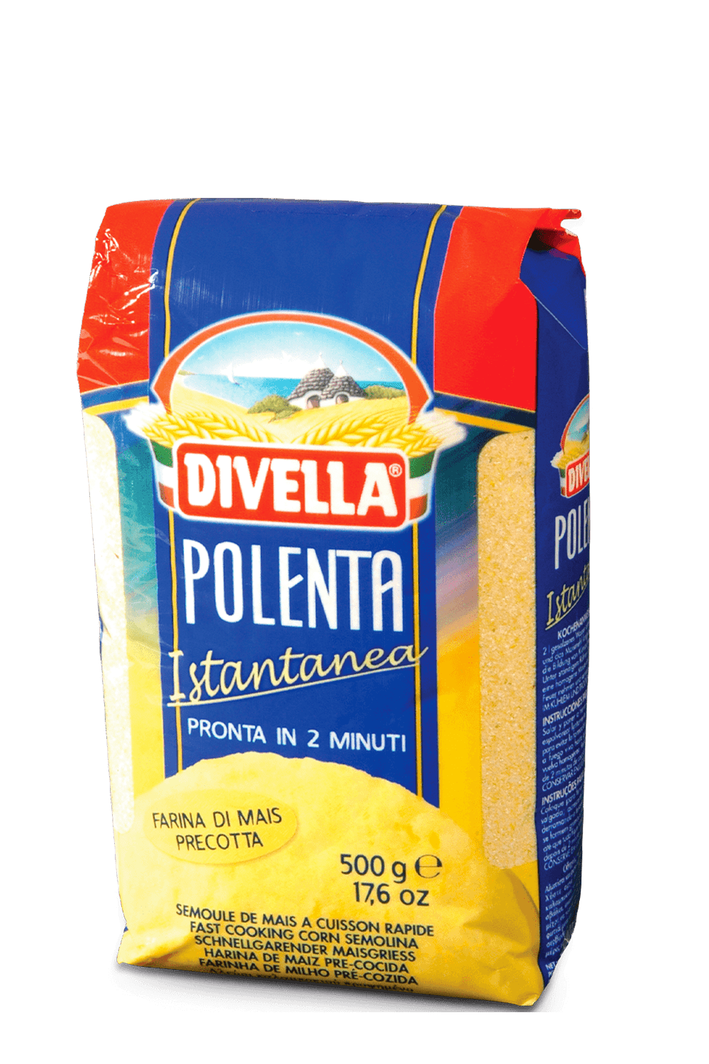 Polenta Italiana Pré Cozida 500G Divella - lapastina